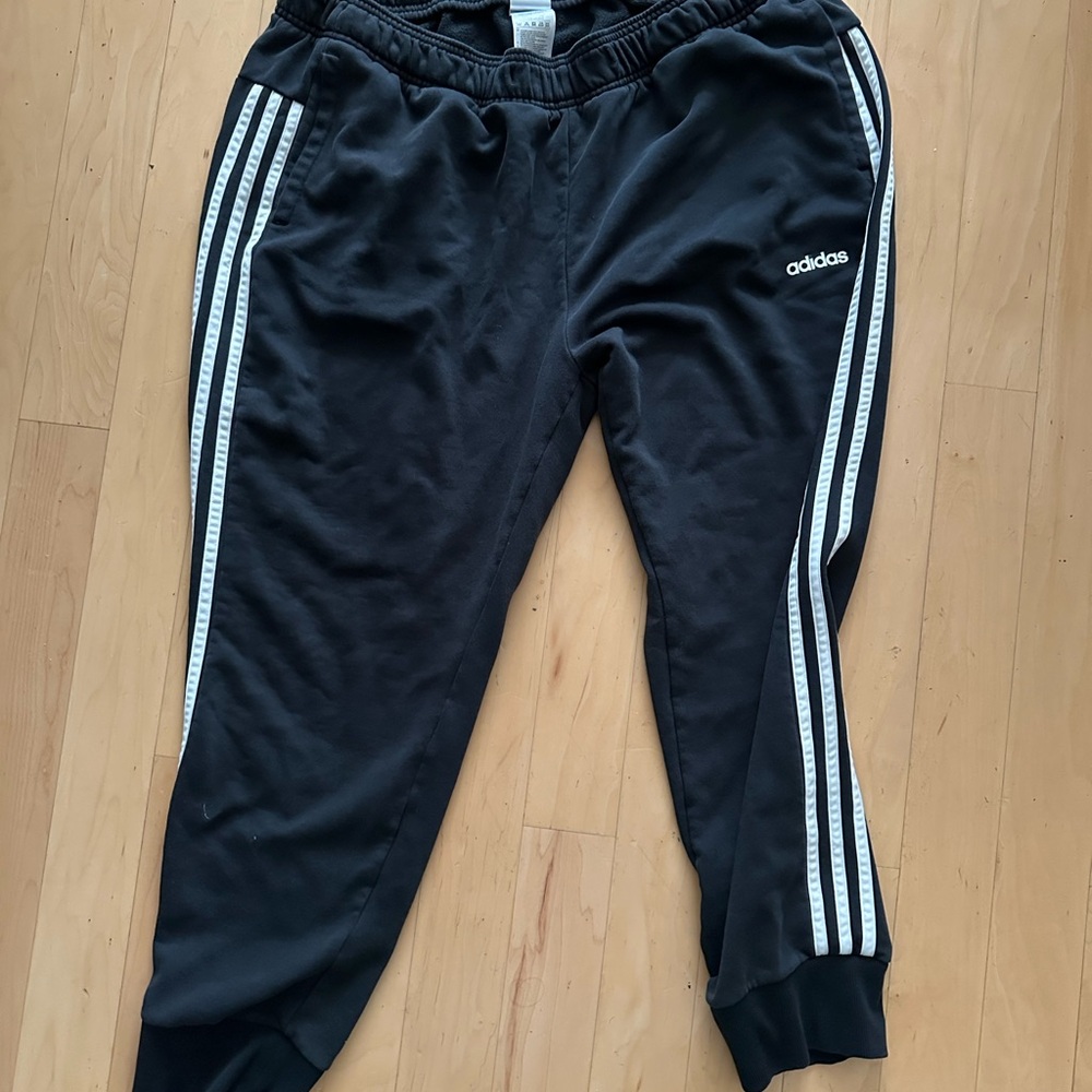 Adidas 2xl Black Track Jogger Pants